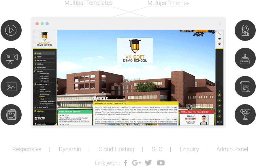 school website development