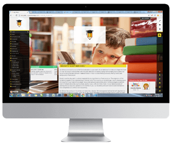 Desktop Website view of VIDYA School Website