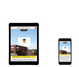 Mobile Website view of VIDYA School Website